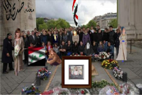 باريس تحتفي بأم الشهيد ايهاب الوزني كسفيرة للحب